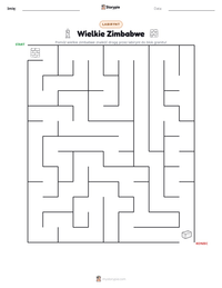 Podgląd drukowalnego arkusza ćwiczeń Wielkie Zimbabwe