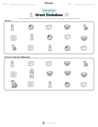 Great Zimbabwe printable worksheet preview