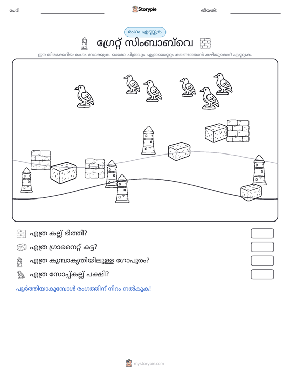 എണ്ണുന്ന ദൃശ്യങ്ങൾ
