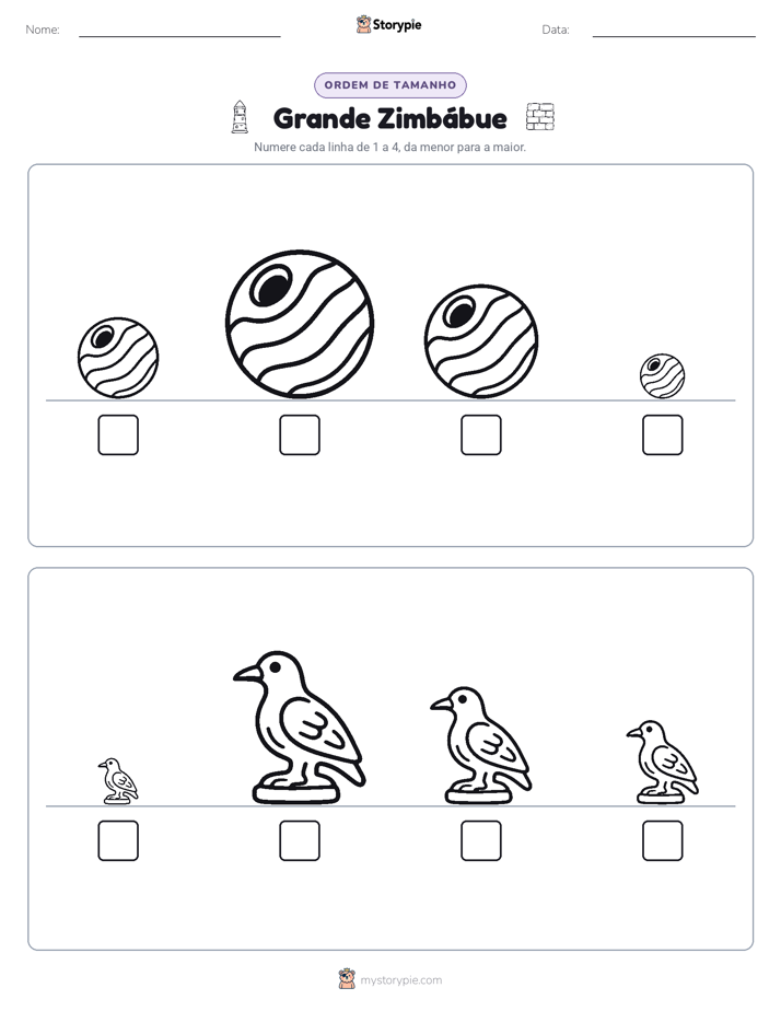 Ordem de Tamanho