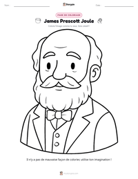 Aperçu de la feuille de travail imprimable James Prescott Joule