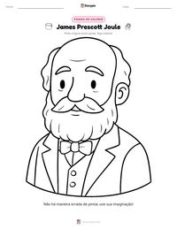 Prévia da folha de atividades imprimível James Prescott Joule