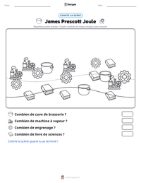 Aperçu de la feuille de travail imprimable James Prescott Joule