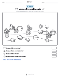 James Prescott Joule afdrukbare werkblad voorbeeld