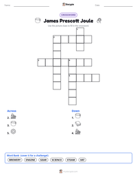 James Prescott Joule printable worksheet preview
