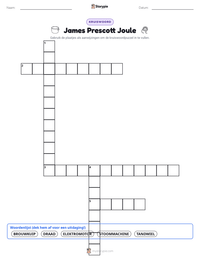 James Prescott Joule afdrukbare werkblad voorbeeld