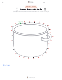James Prescott Joule yazdırılabilir çalışma sayfası önizlemesi