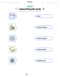 James Prescott Joule printable worksheet preview
