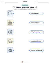 Prévia da folha de atividades imprimível James Prescott Joule
