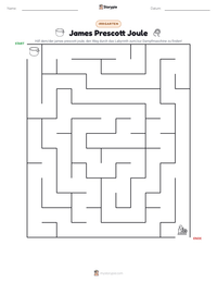 James Prescott Joule druckbare Arbeitsblatt Vorschau