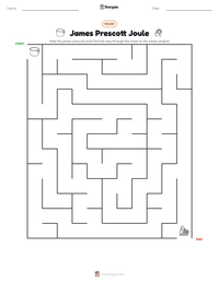 James Prescott Joule printable worksheet preview