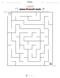 Aperçu de la feuille de travail imprimable James Prescott Joule