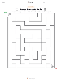 Anteprima della scheda stampabile di James Prescott Joule