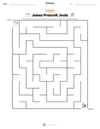 Podgląd drukowalnego arkusza ćwiczeń James Prescott Joule