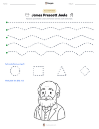 James Prescott Joule druckbare Arbeitsblatt Vorschau