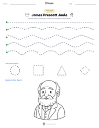 Prévia da folha de atividades imprimível James Prescott Joule