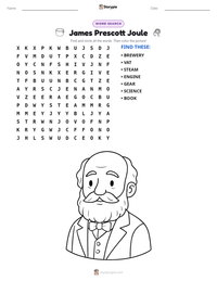 James Prescott Joule printable worksheet preview