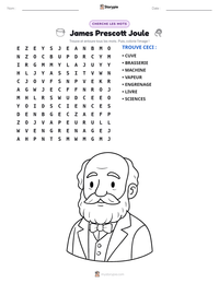Aperçu de la feuille de travail imprimable James Prescott Joule