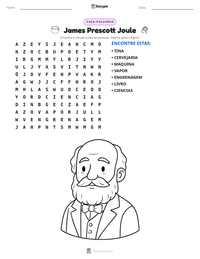 Prévia da folha de atividades imprimível James Prescott Joule