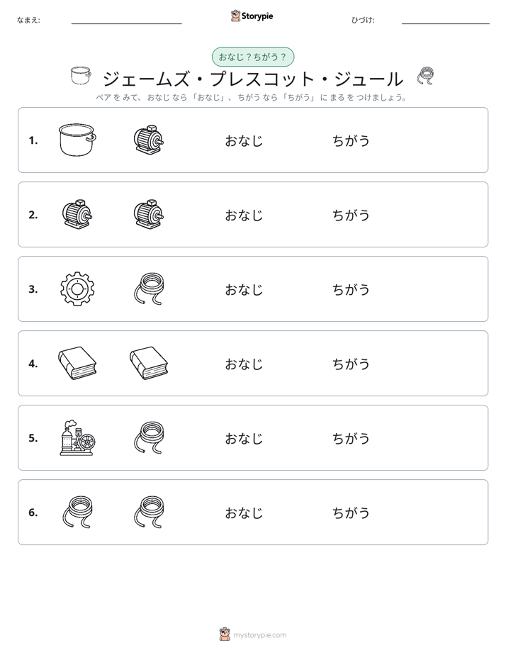 同じか違うか