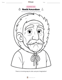 Roald Amundsen printable worksheet preview