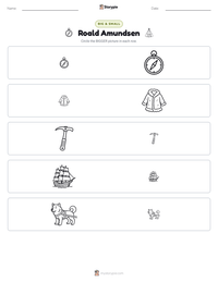 Roald Amundsen printable worksheet preview