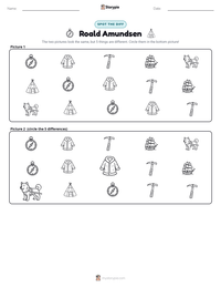 Roald Amundsen printable worksheet preview