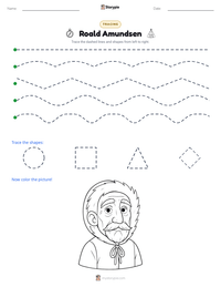 Roald Amundsen printable worksheet preview