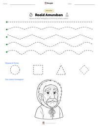 Anteprima della scheda stampabile di Roald Amundsen