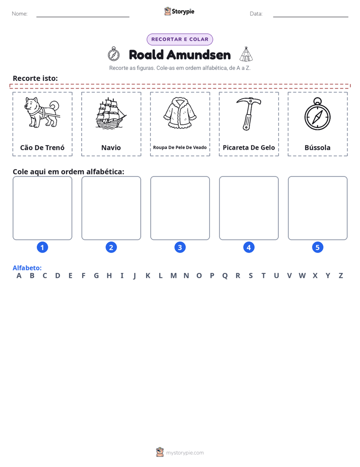 Recortar & Colar Alfabeto