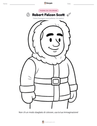 Anteprima della scheda stampabile di Robert Falcon Scott