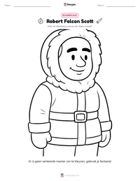 Robert Falcon Scott afdrukbare werkblad voorbeeld
