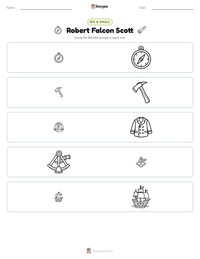 Robert Falcon Scott printable worksheet preview