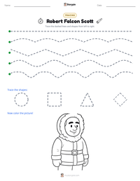 Robert Falcon Scott printable worksheet preview