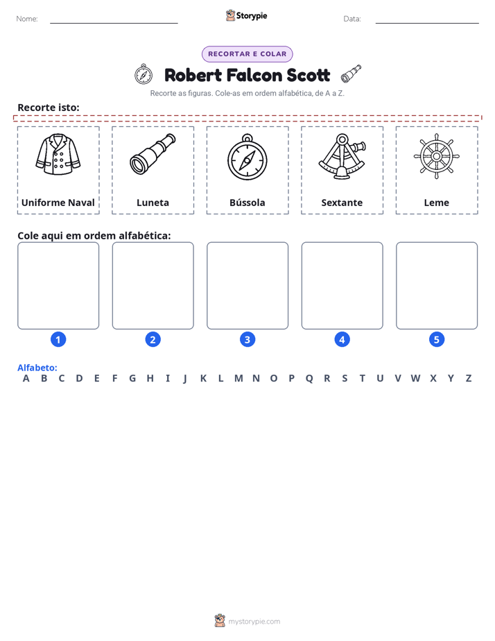 Recortar & Colar Alfabeto