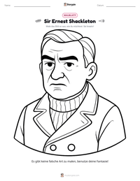 Sir Ernest Shackleton druckbare Arbeitsblatt Vorschau