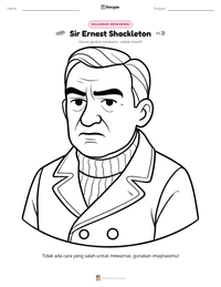 Prabaca lembar kerja cetak Sir Ernest Shackleton