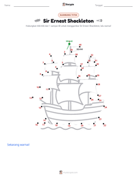 Prabaca lembar kerja cetak Sir Ernest Shackleton