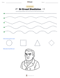 Sir Ernest Shackleton druckbare Arbeitsblatt Vorschau