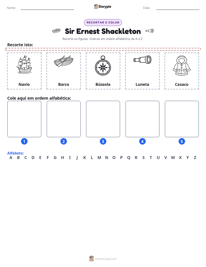 Recortar & Colar Alfabeto