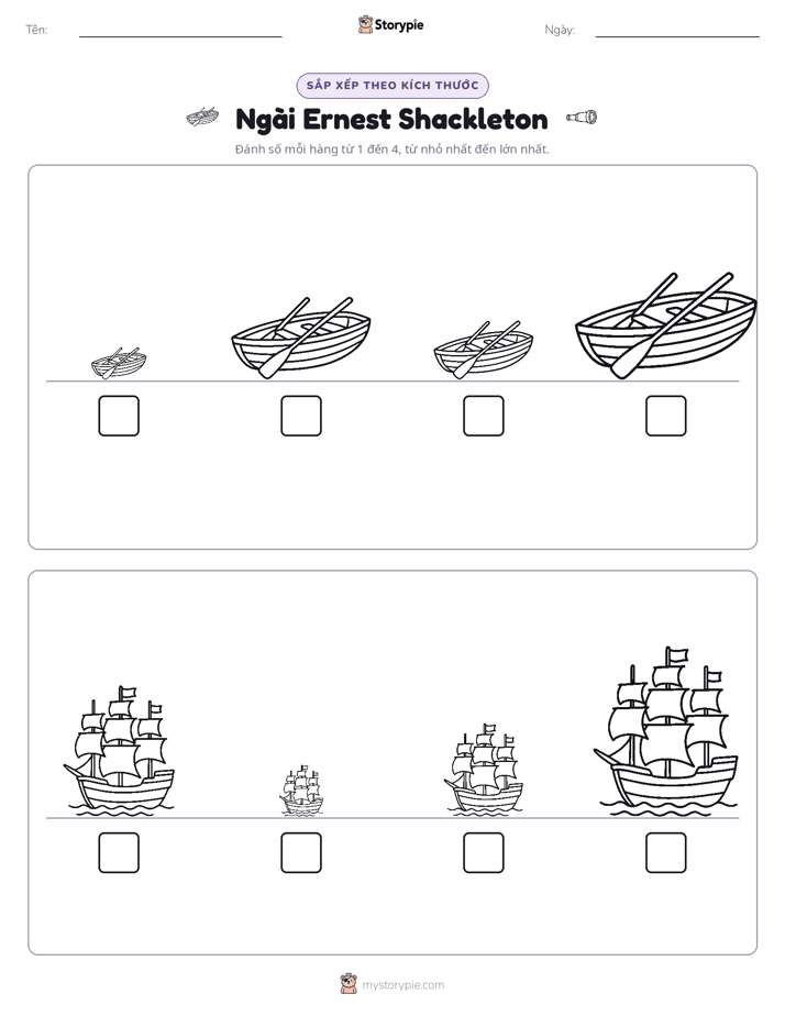 Thứ Tự Kích Thước