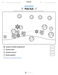 Anteprima della scheda stampabile di Polo Sud