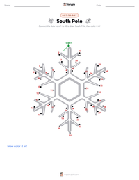 South Pole printable worksheet preview
