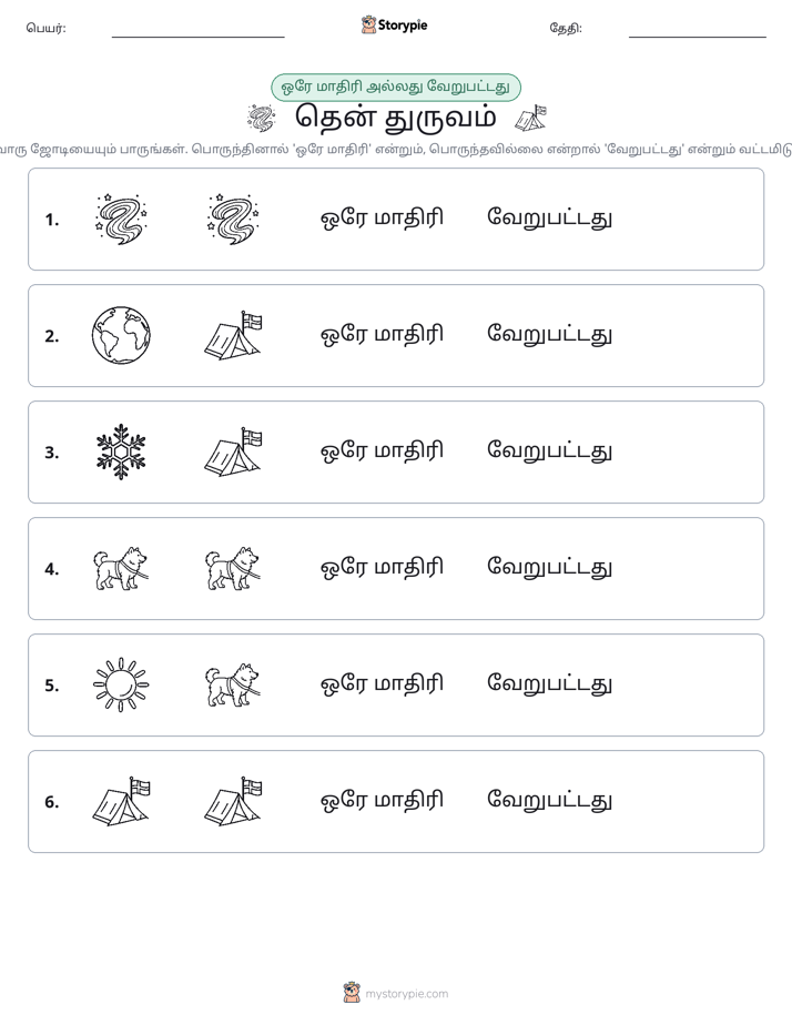 அதே அல்லது மாறுபட்டது