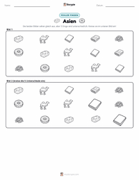 Asien (Kontinent) druckbare Arbeitsblatt Vorschau