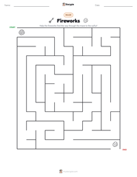 Fireworks printable worksheet preview
