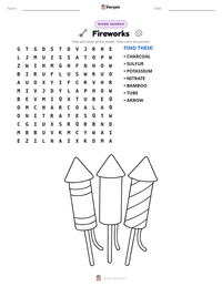 Fireworks printable worksheet preview