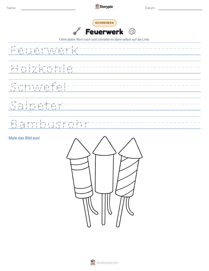 Schreibübung