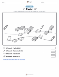 Papier druckbare Arbeitsblatt Vorschau