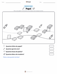 Prévia da folha de atividades imprimível Papel